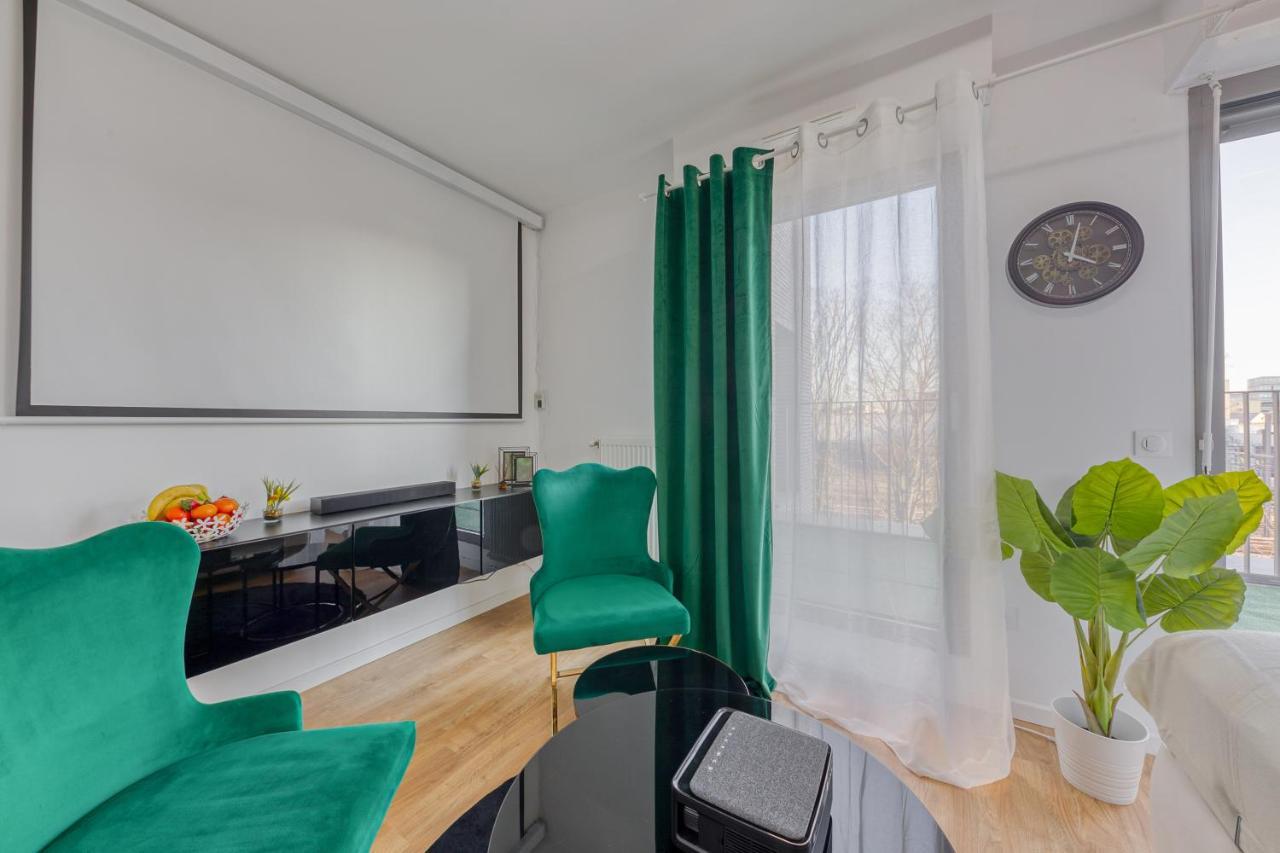 Cinema Moon Luxury - Gare 3Min - Proche Paris Apartment มัสซี ภายนอก รูปภาพ